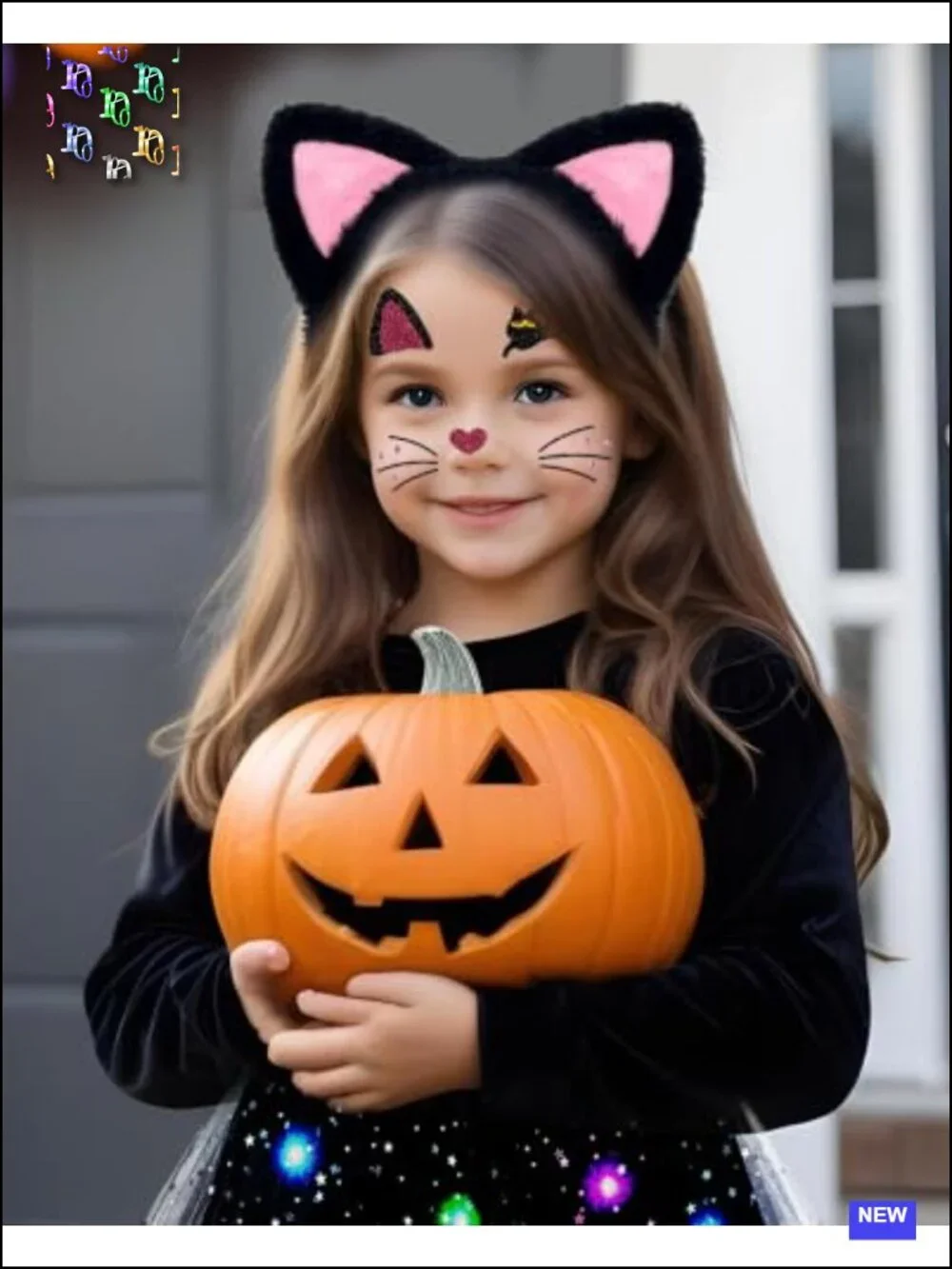 LED Light Up Cat Costume Set Tutu Skirt Headband Tail Bow Tie